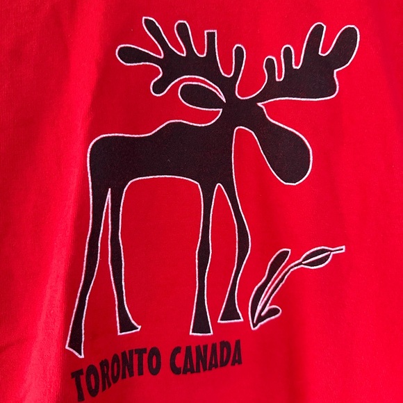 Fruit of The Loom Vintage Y2K Toronto  Canada Child Moose T-Shirt Size 10-12 - Picture 2 of 5